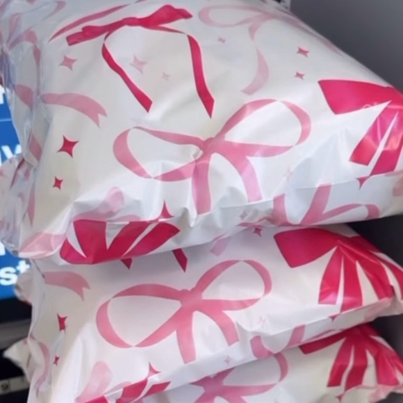 Pink Bows Poly Mailer’s 10x13 Pack of 25 - Picture 4 of 4